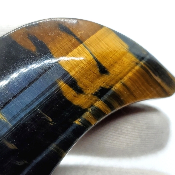 Tiger Eye Multi Colored Yellow, Dark Blue Beautiful Crystal Gemstone 61g - Picture 7 of 16